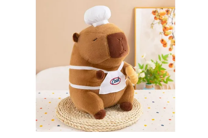 Foto 6 pulgar | Xtellar Capybara Pibala Chef  Suave Peluche De Lujo De 35 Cm