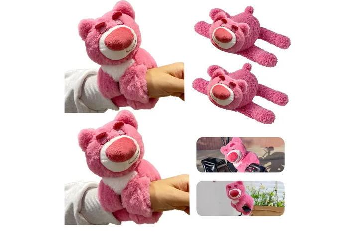 Foto 2 pulgar | Oso De Peluche Xtellar Rosa  Juguetes Encantadores Para Bebé  Set De 2