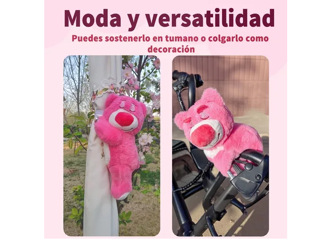 Foto 6 pulgar | Oso De Peluche Xtellar Rosa  Juguetes Encantadores Para Bebé  Set De 2