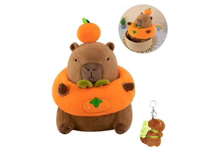 Foto 2 pulgar | Exclusivo Kit De Peluche Capibara Xtellar De 40 Cm + Llavero Mágico De 12cm – Ideal Regalo Asombroso Para Niñas