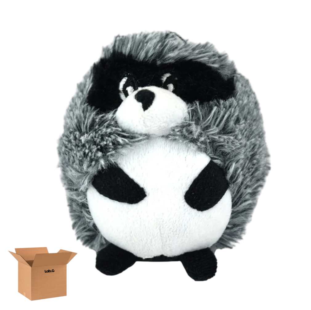 Foto 1 | Juguete Para Perro Peluche Mapache Lab.gnegro Gris Blanco