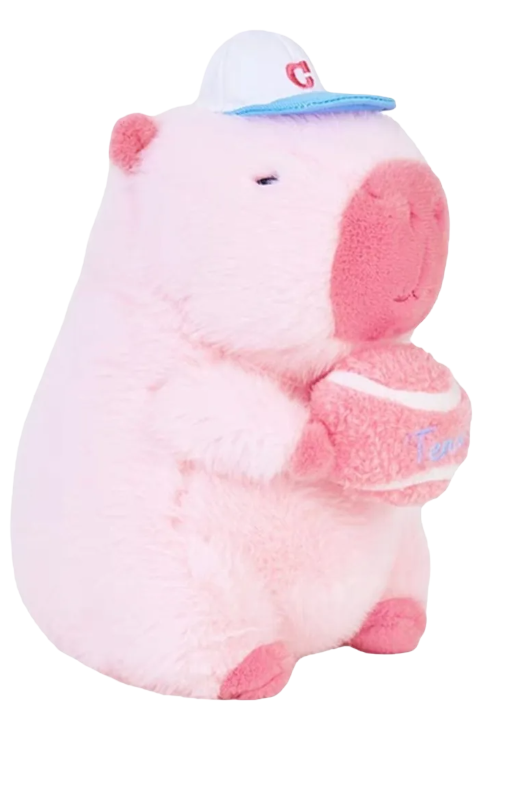 Foto 2 pulgar | Peluche Xtellar Capibara Tenis Movible Grande 40cm Y Pegatina Regalo