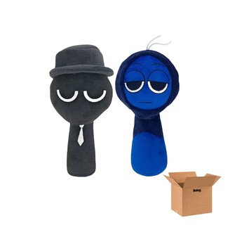 Foto 1 | Juguetes De Peluche Belug 2pz Negro Azul