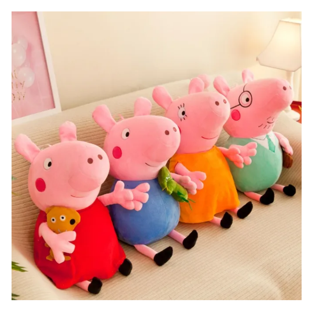 Foto 3 pulgar | Peppa Pig Familia De Cuatro Peluches 25cm Lab.g  Multicolor