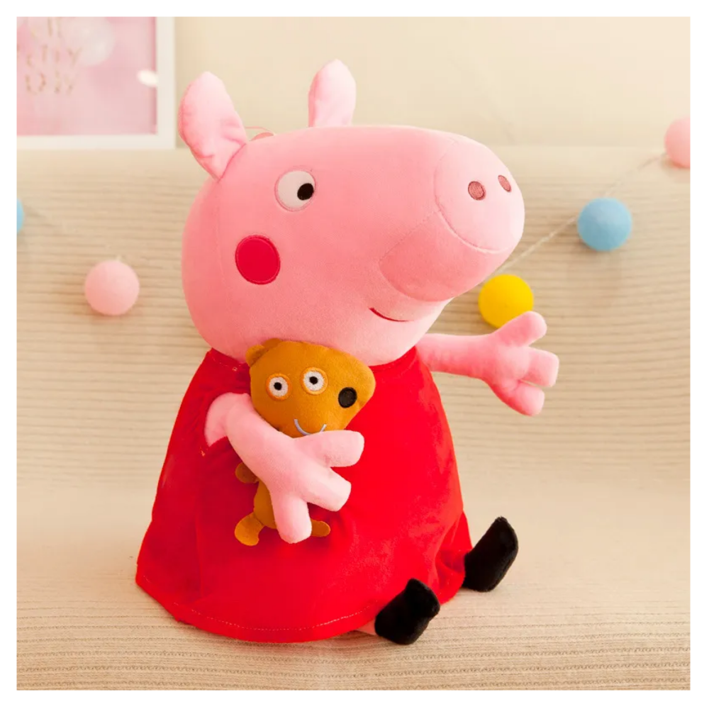 Foto 6 pulgar | Peppa Pig Familia De Cuatro Peluches 25cm Lab.g  Multicolor