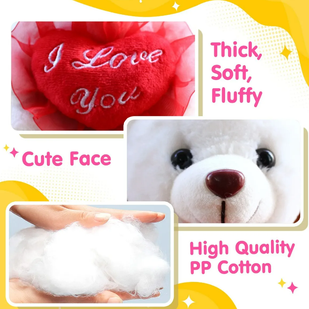 Foto 5 pulgar | Xtellar - Peluche De Osito Encantador Con Luz Led Colorida Para Momentos Especiales 22cm