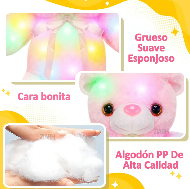 Foto 3 pulgar | Oso De Peluche Luminoso Xtellar Con Luces Led  Regalo Aspiracional Para Niños