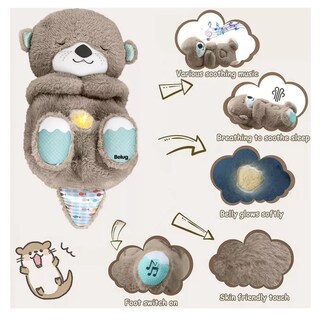 Foto 2 | Peluche Con Música Y Luces Belug Gris Oscuro
