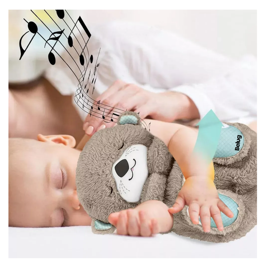 Foto 4 pulgar | Peluche Con Música Y Luces Belug   Gris Oscuro