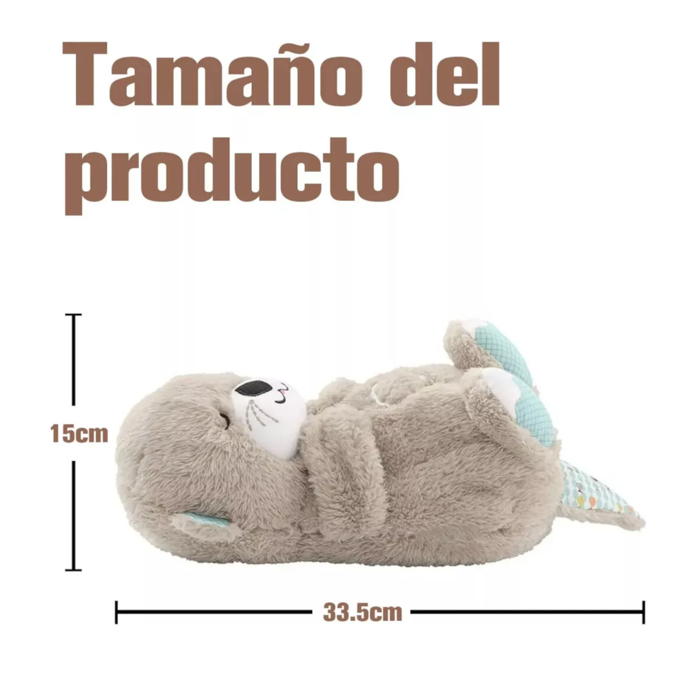 Foto 6 pulgar | Peluche Con Música Y Luces Belug   Gris Oscuro