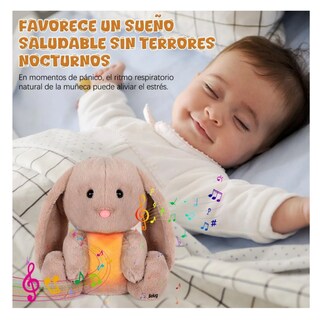 Foto 3 | Peluche Juguete Conejo Belug Marrón Claro
