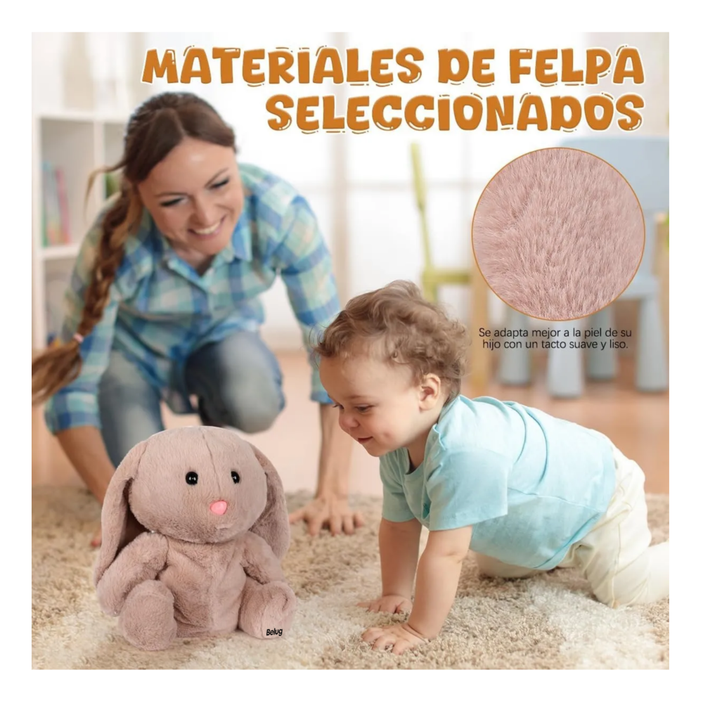 Foto 5 pulgar | Peluche Juguete Conejo Belug   Marrón Claro