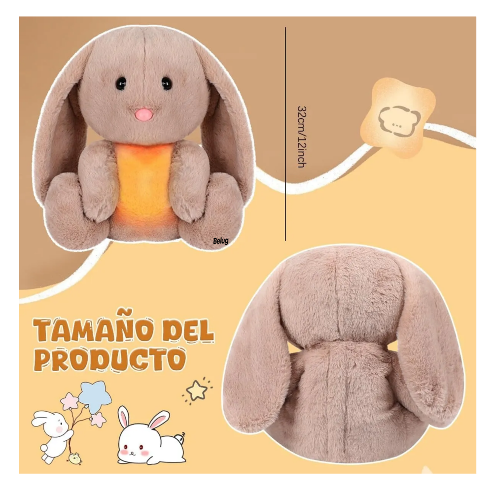 Foto 6 pulgar | Peluche Juguete Conejo Belug   Marrón Claro