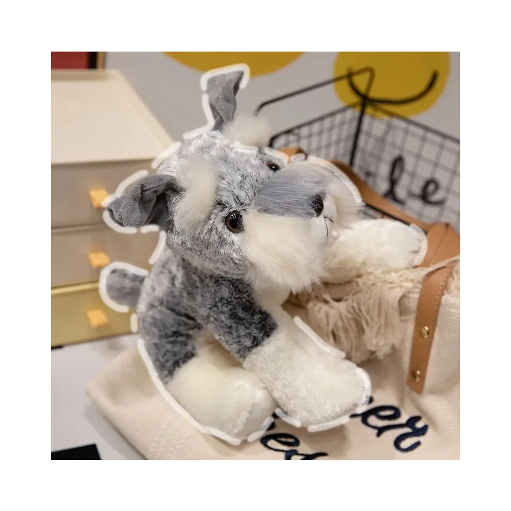Foto 2 | Peluche Perrito Schnauzer Lab.g Gris Blanco