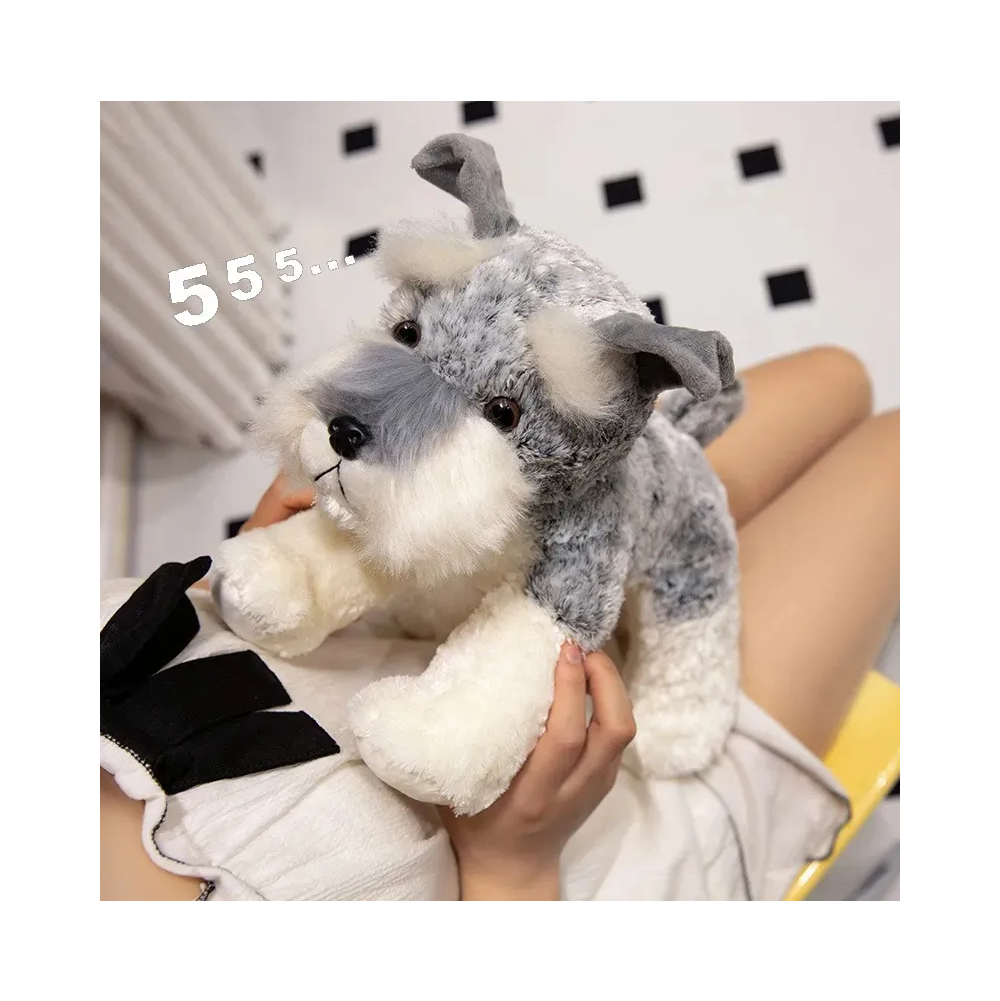 Foto 5 | Peluche Perrito Schnauzer Lab.g Gris Blanco