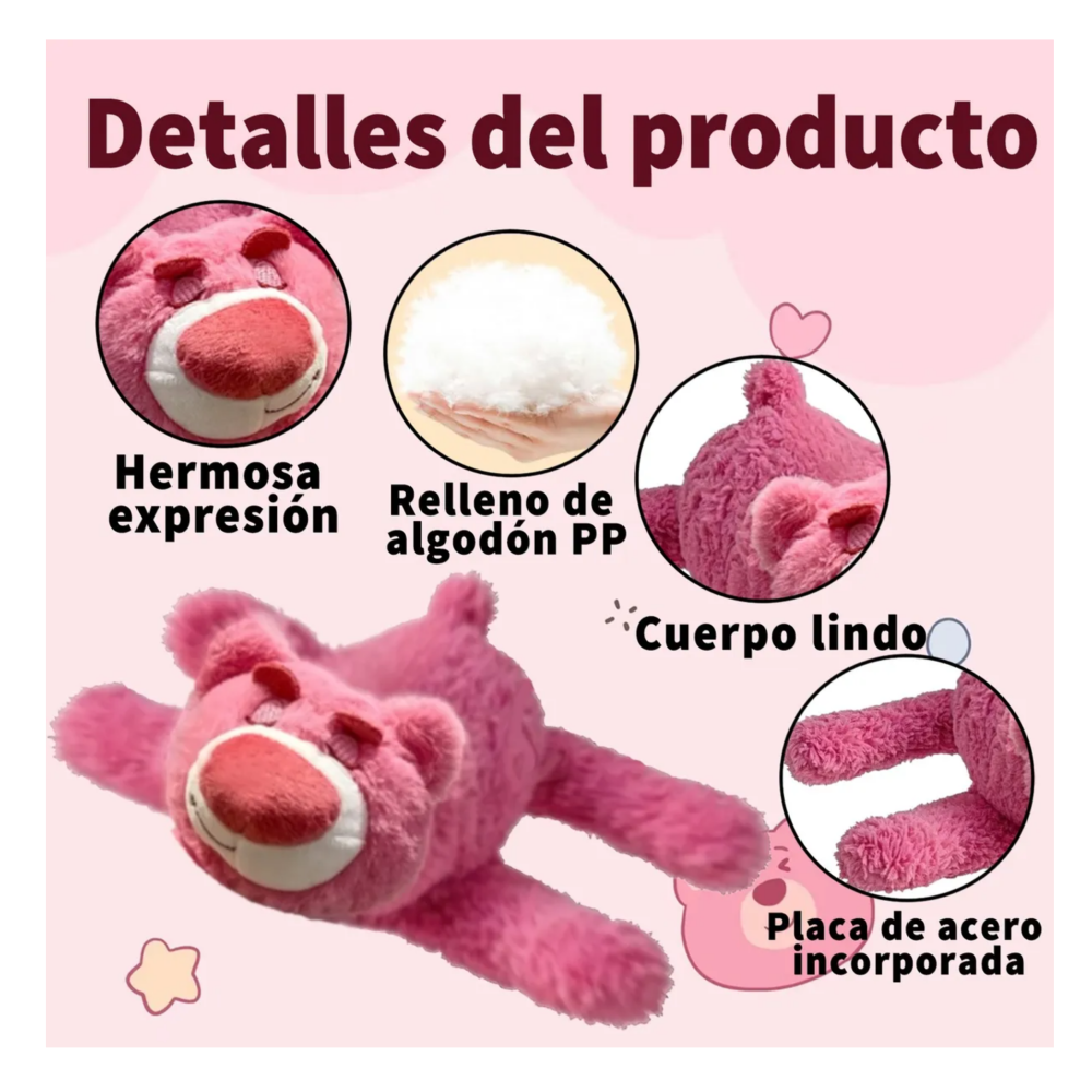 Foto 4 pulgar | Juguetes Oso Lotso   Rosa Lab.g  Peluche 2pcs