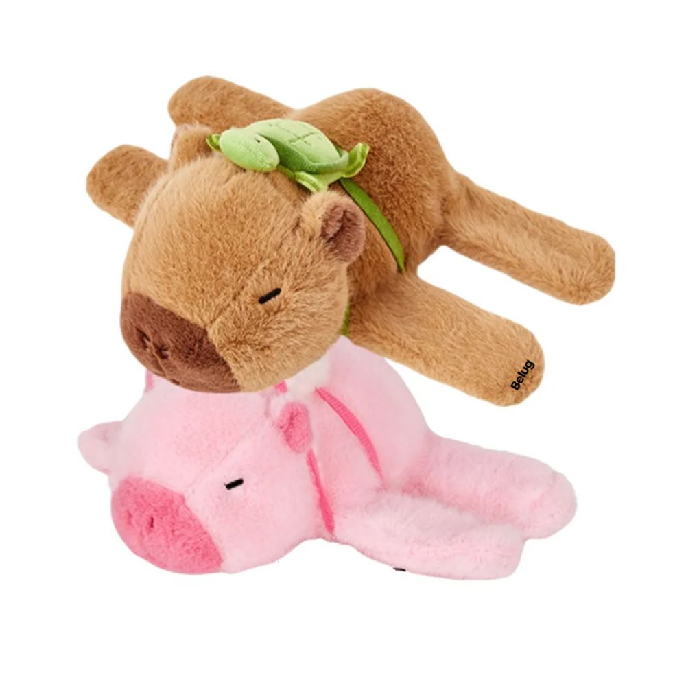 Foto 2 pulgar | 2pz Capibaras Peluche Belug  Rosa Café
