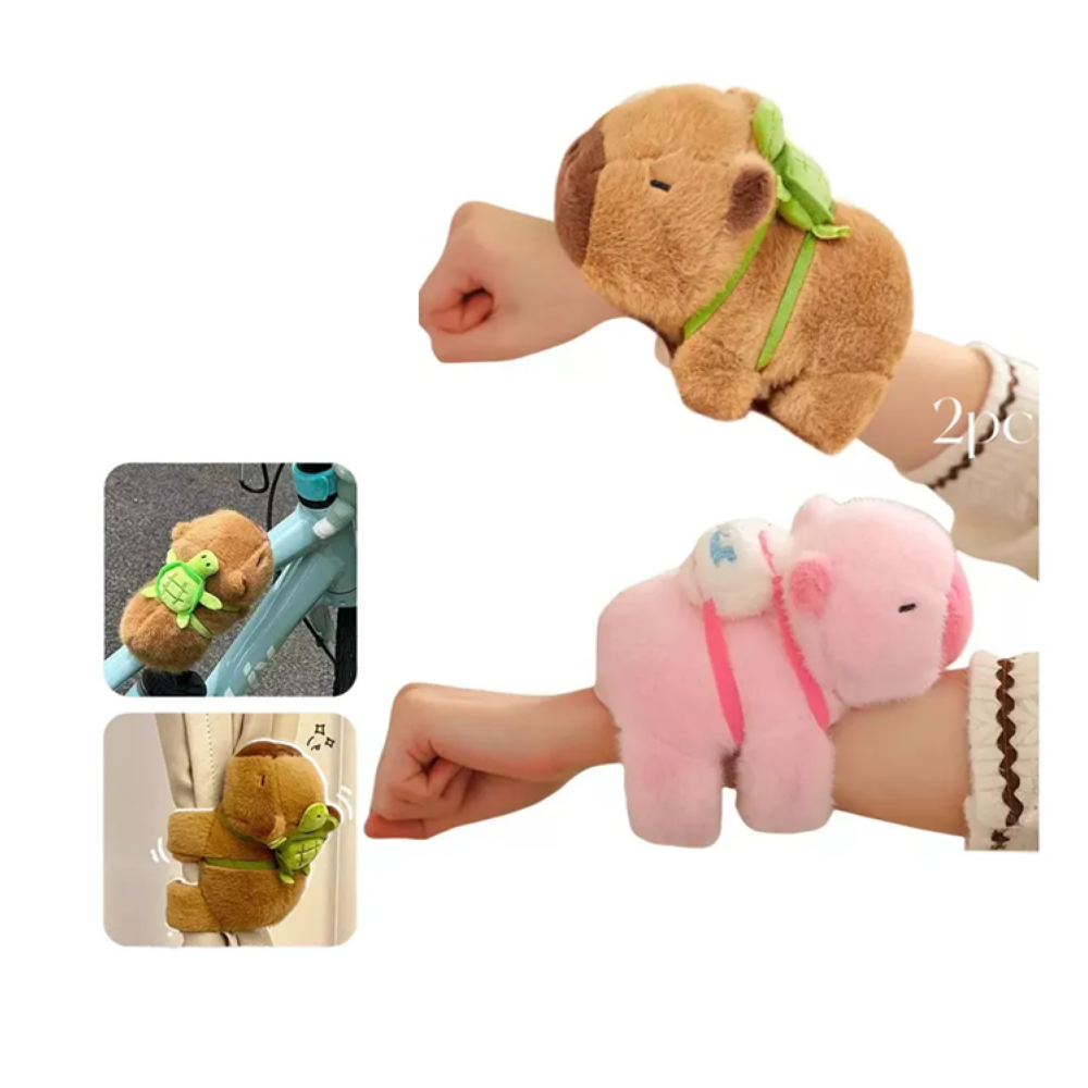 Foto 3 pulgar | 2pz Capibaras Peluche Belug  Rosa Café
