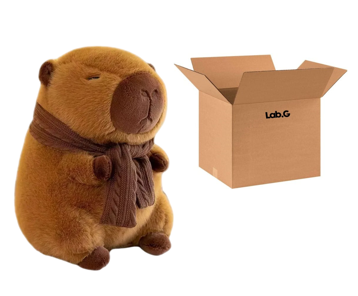 Peluche Capibara Bufanda Cafe
