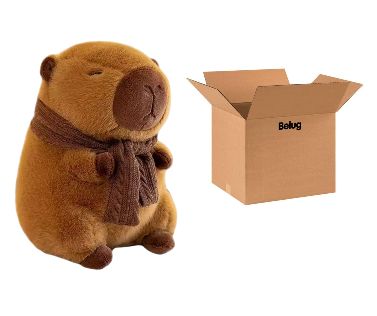 Foto 1 | Peluche Capibara Bufanda Cafe