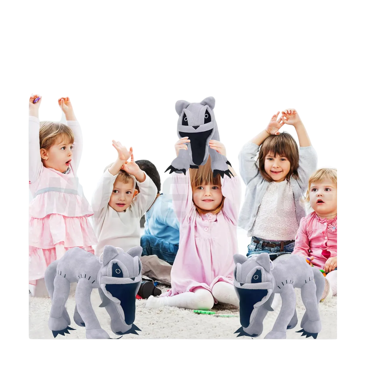 Foto 4 pulgar | Peluche Belug  De Critters Sonrientes Gris
