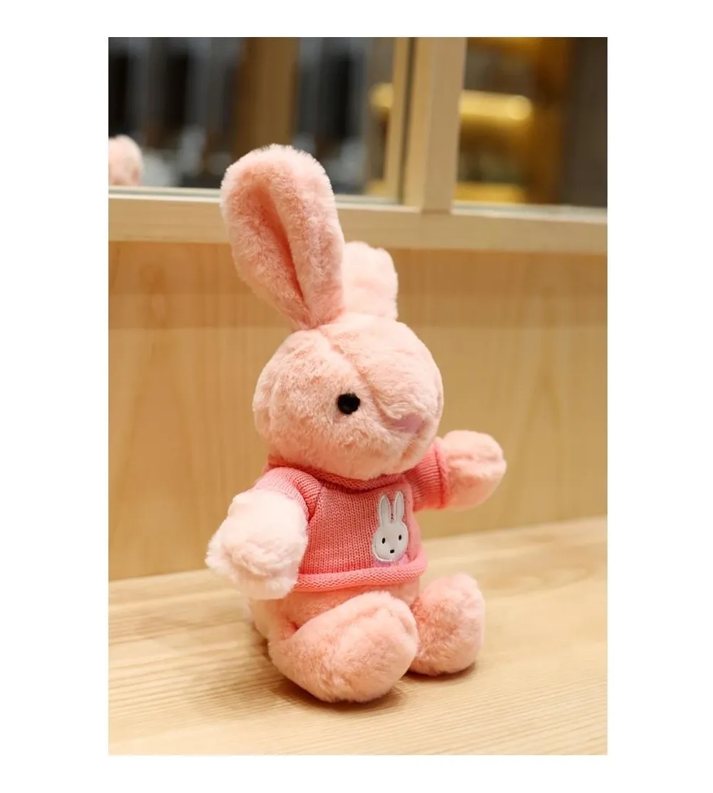Foto 4 | 2pc Peluche Lab.g Cariñoso Conejo Rosa Caqui