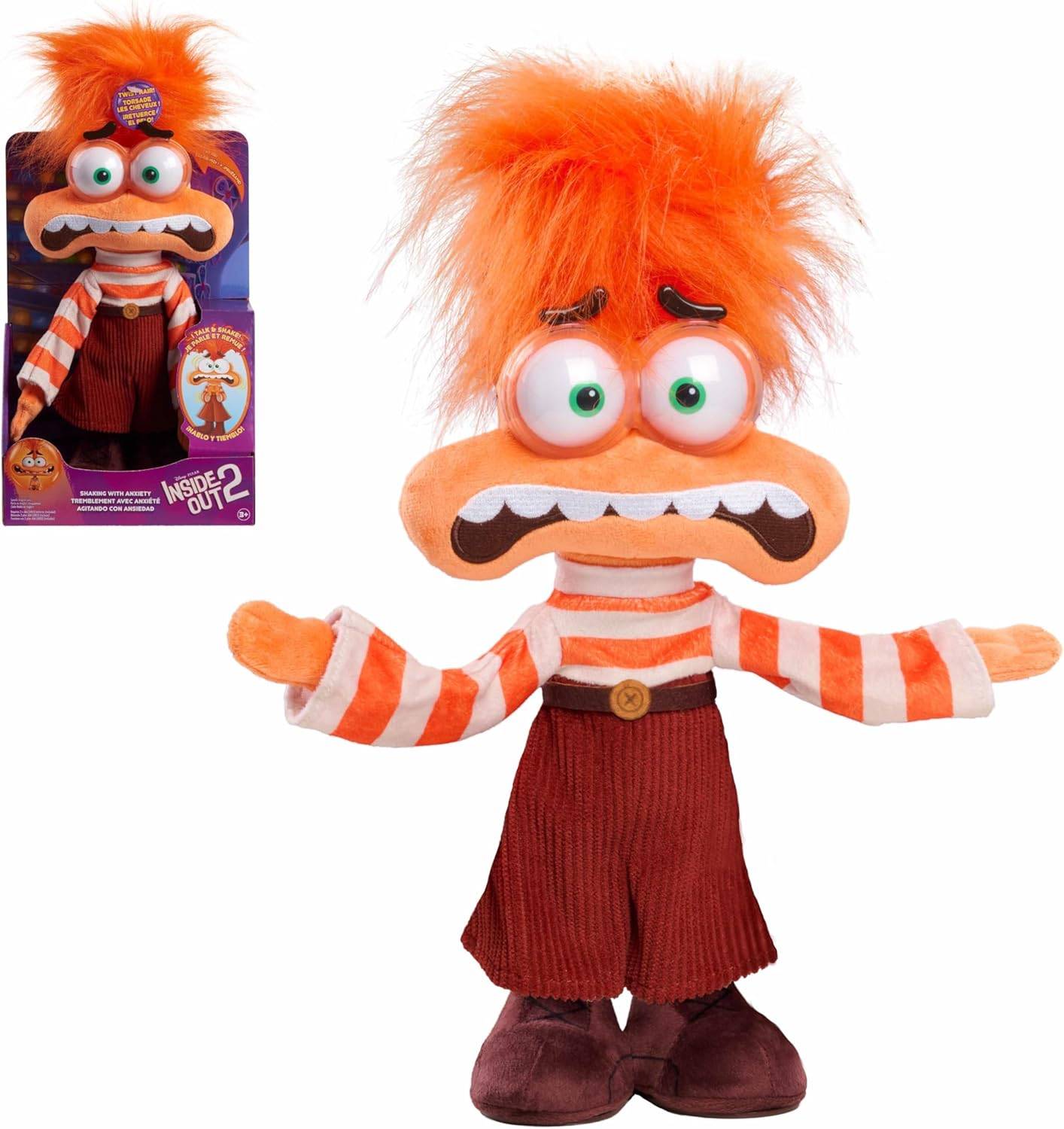 Just Play Peluche Intensamente 2 Ansiedad Agitado Niños De 3 Años