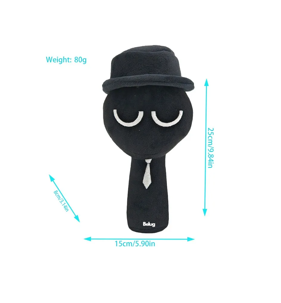 Foto 3 pulgar | Juguetes De Peluche De Juegos De Terror  Azul Oscuro-bombín Negro