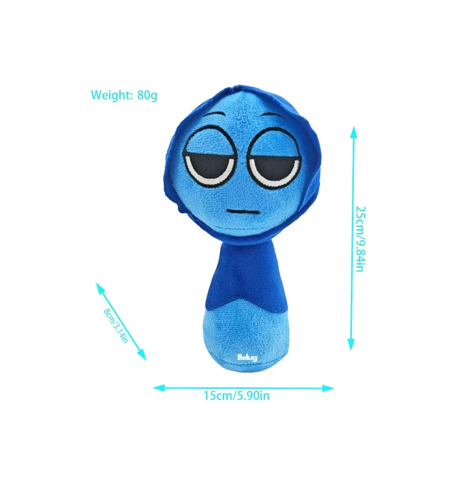 Foto 4 pulgar | Juguetes De Peluche De Juegos De Terror  Azul Oscuro-bombín Negro