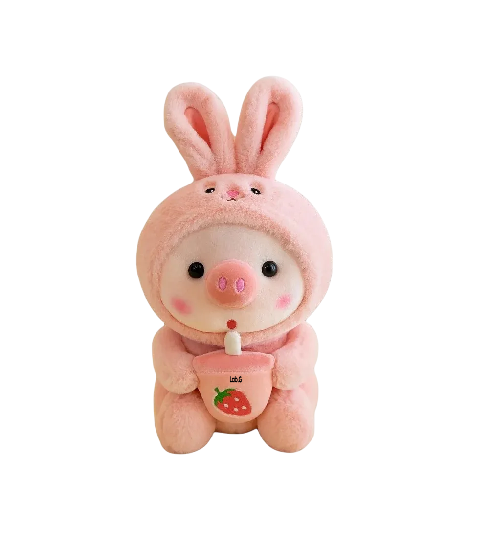 Peluche De Cerdito 25 Cm Rosa