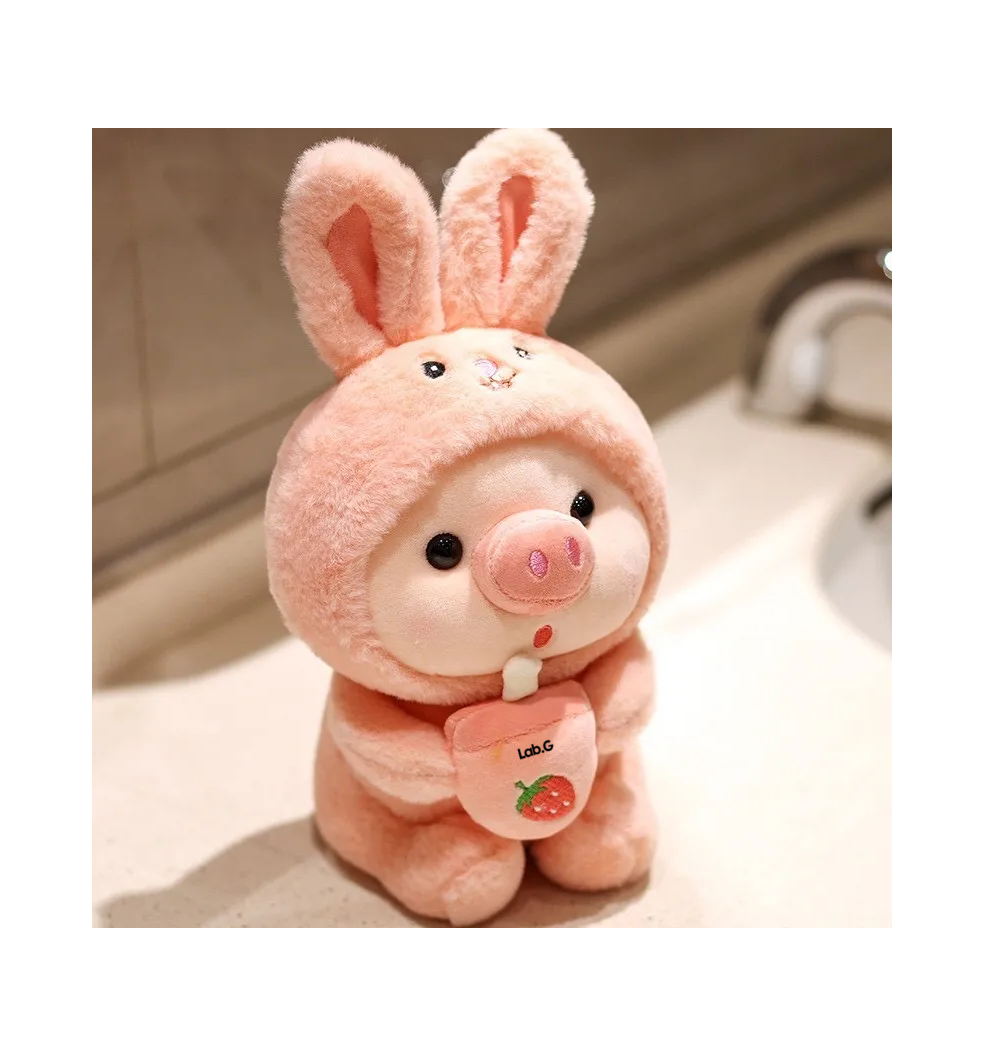 Foto 4 pulgar | Peluche De Cerdito 25 Cm Rosa