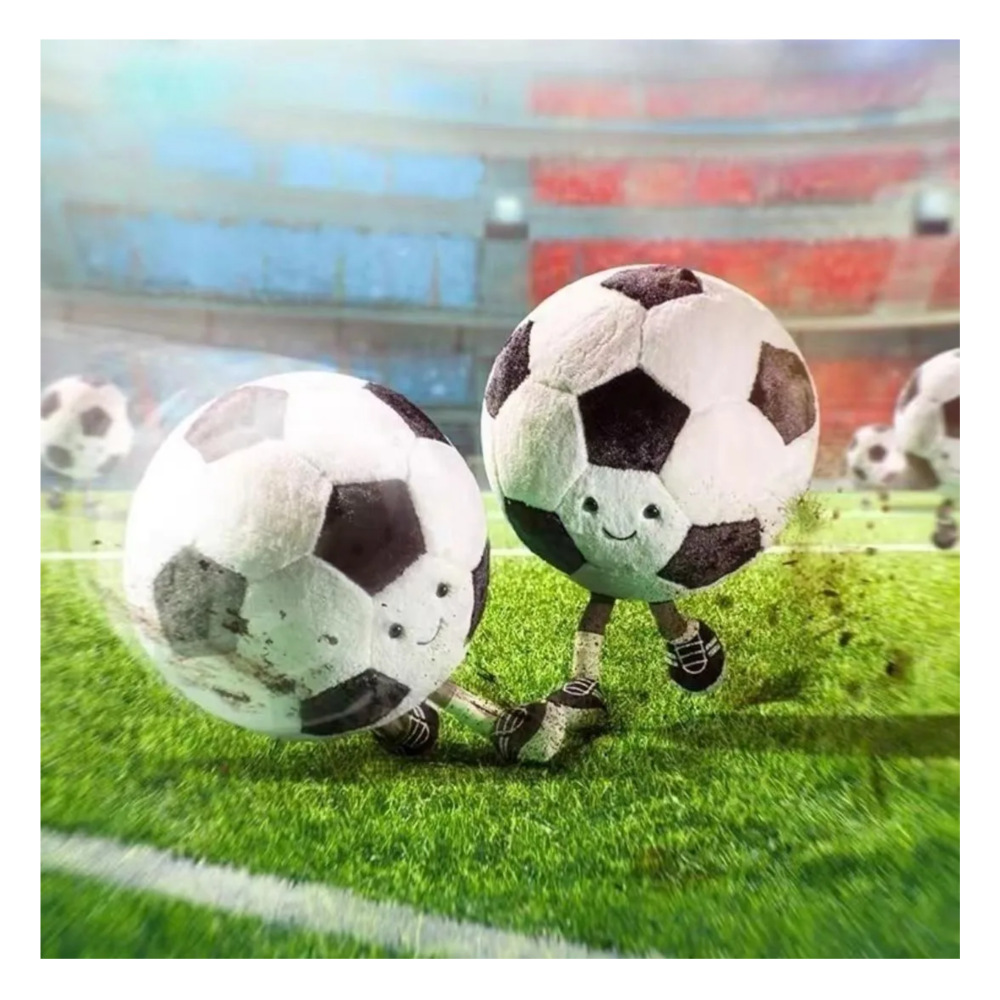Foto 3 pulgar | Peluche De Fútbol Belug  Negro Blanco