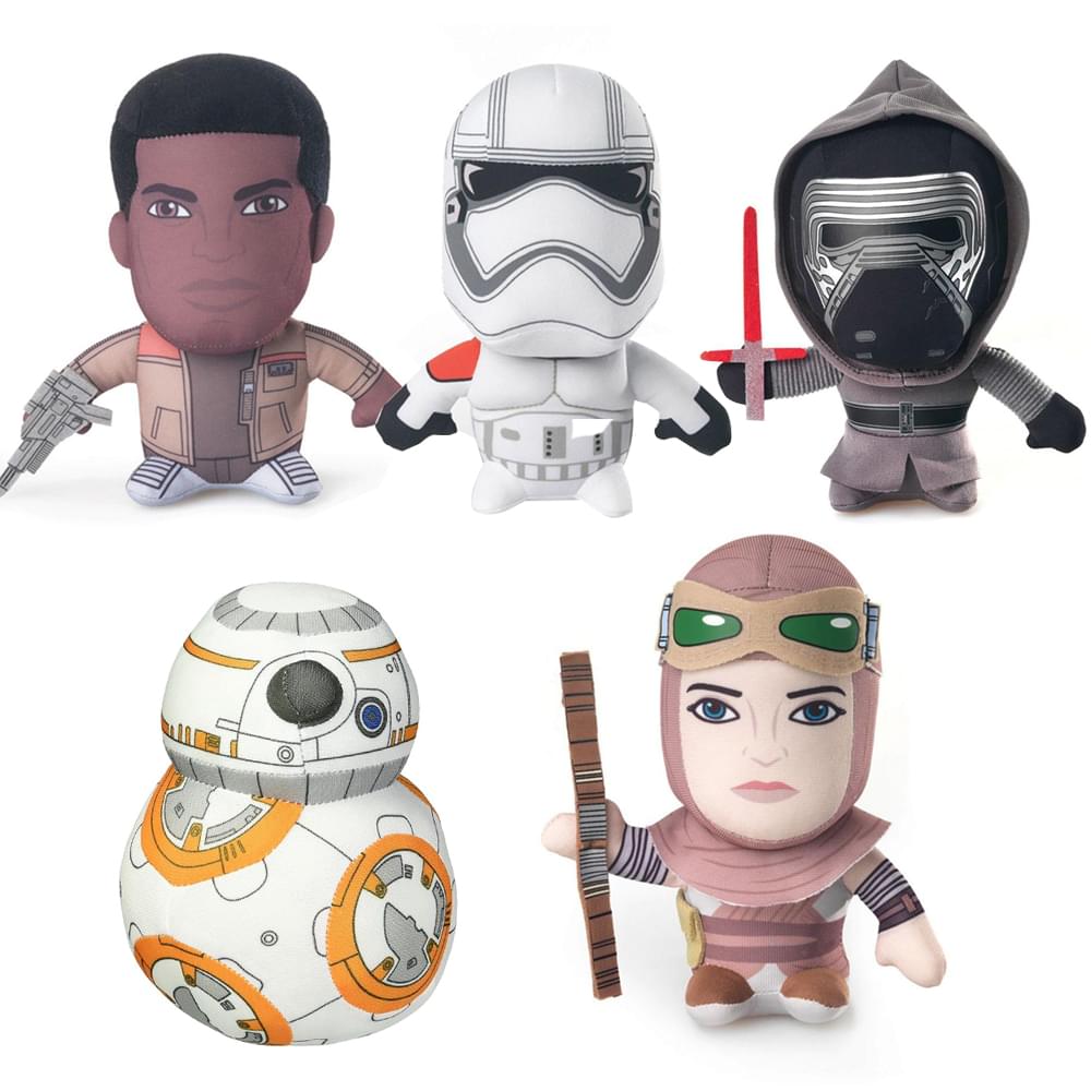 Foto 2 pulgar | Set De Peluche Star Wars El Despertar De La Fuerza: Rey  Finn  Kylo Ren - Venta Internacional.
