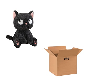 Foto 1 | Peluche Personaje Gato Ojos Saltones Negro