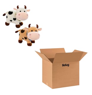 Foto 1 | Set 2 Peluches De Vaquitas Calidad Premium Regalo Blanco/cafe Claro