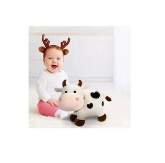 Foto 5 | Set 2 Peluches De Vaquitas Calidad Premium Regalo Blanco/cafe Claro