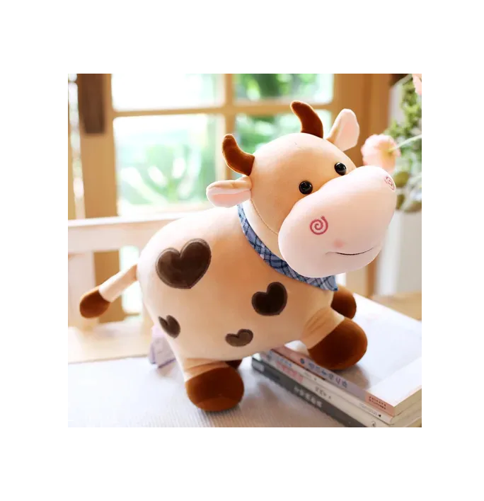 Foto 4 | Set 2 Peluches De Vaquitas Calidad Premium Regalo  Blanco/cafe Claro
