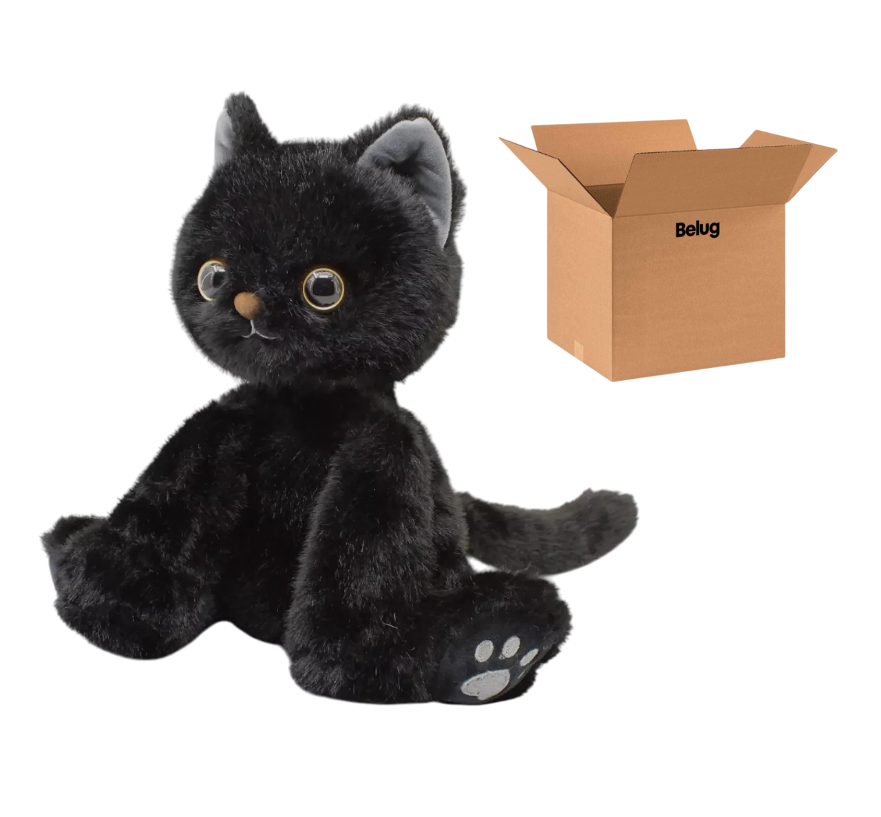 Peluche Gatito 25 Cm Negro