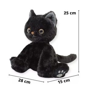 Foto 2 | Peluche Gatito 25 Cm Negro