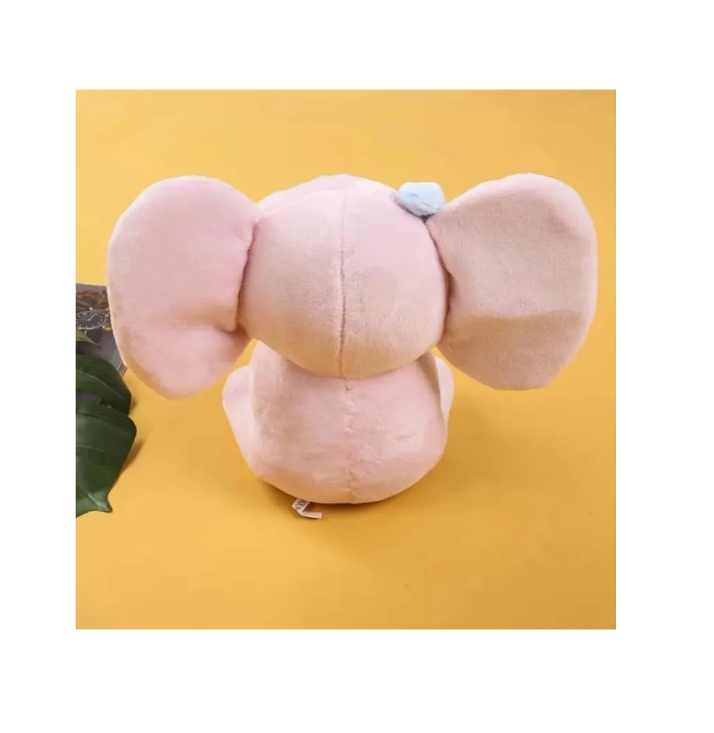 Foto 4 pulgar | Elefante De Peluche 25 Cm 2 Pzs  Gris Rosa
