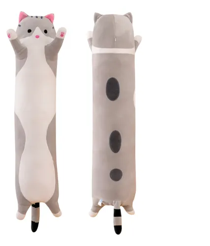 Almohada Larga Xtellar de Peluche Gatito 70 cm