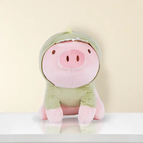 Foto 3 pulgar | Cerdito con Capucha Verde de Dinosaurio de Peluche Xtellar