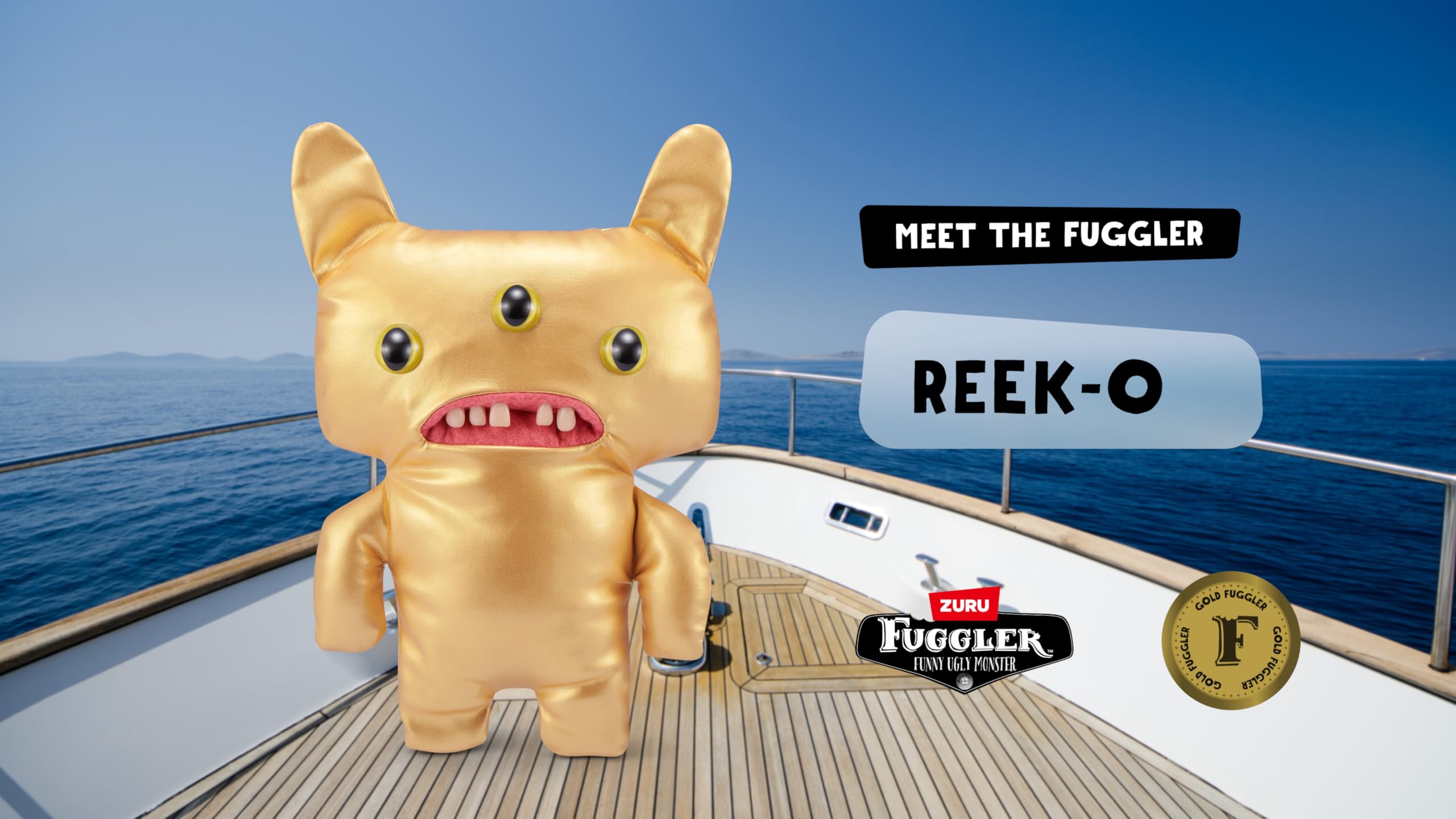 Foto 7 pulgar | Peluche Fuggler Gold Fuggs Reeko All Over Gold De Zuru - Venta Internacional.