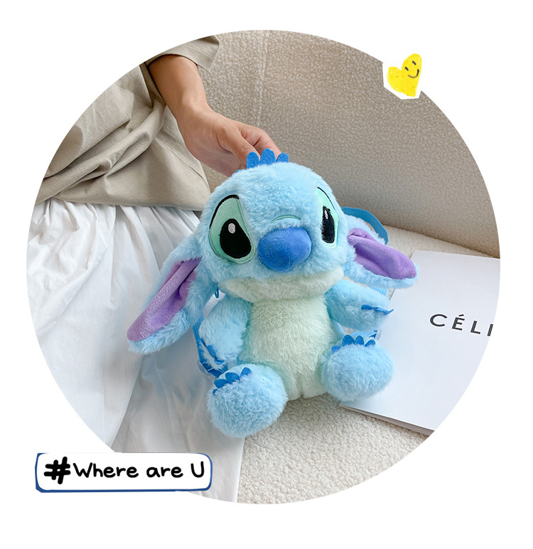 Foto 5 pulgar | Bolso De Mensajero Con Estampado De Muñecos De Peluche Con Dibujos Animados De Kirby Blue Para Niños - Venta Intern