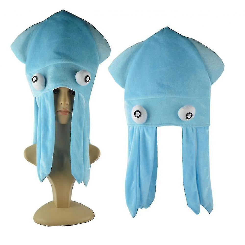 Foto 2 pulgar | Gorro Huoguo Octopus Funny Blue Para Niños Y Adultos - Venta Internacional.