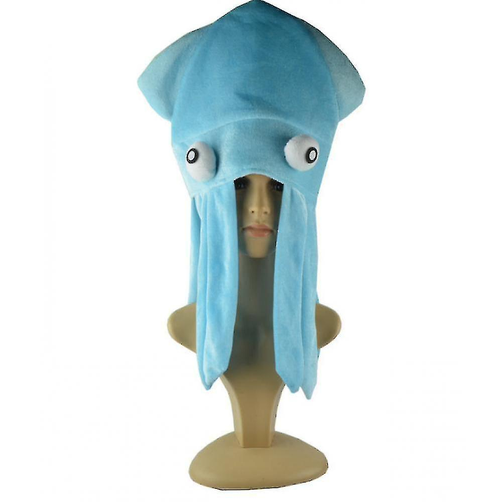 Foto 3 pulgar | Gorro Huoguo Octopus Funny Blue Para Niños Y Adultos - Venta Internacional.