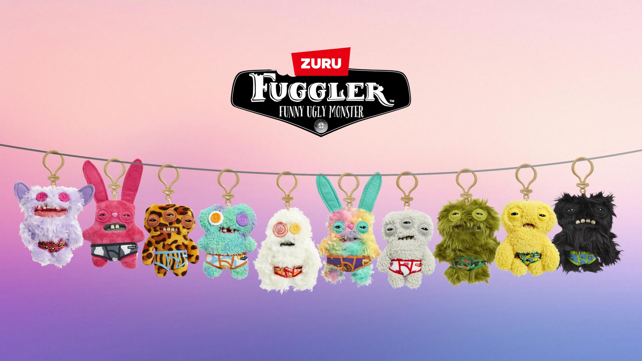 Foto 7 pulgar | Llaveros Fuggler Series 4 De Zuru Funny Ugly Monster (paquete De 3) - Venta Internacional.