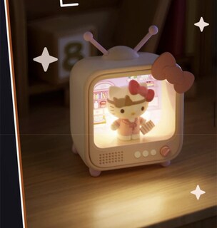 Foto 6 | Adornos De Juguete Con Luz Nocturna Diseño De Sanrio Hello Kitty Tv - Venta Internacional.