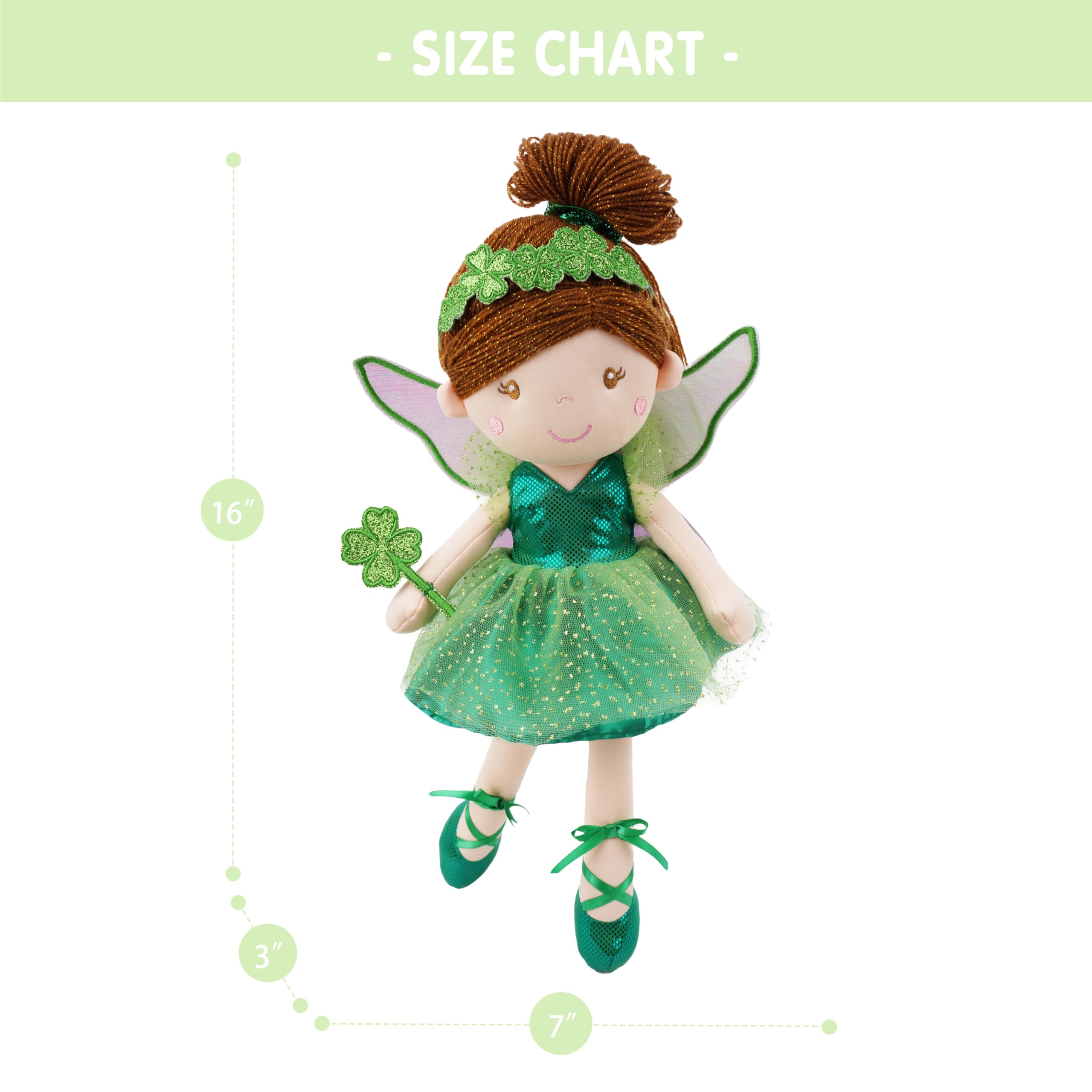 Foto 6 | Muñeca De Peluche De Peluche June Garden Enchanted Fairy Penny - Venta Internacional.