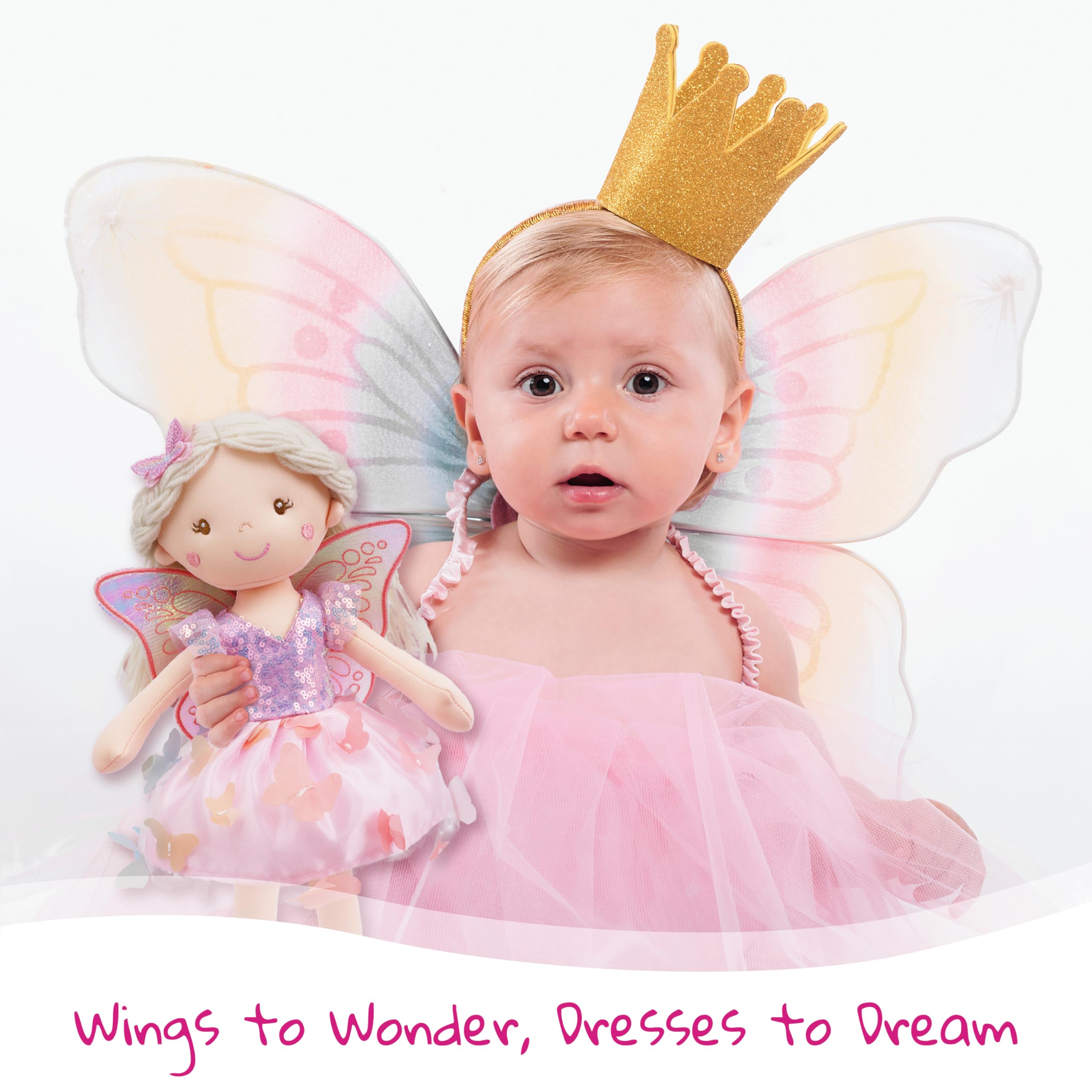 Foto 3 | Peluche De Hadas June Garden Lunabelle The Fluttering Blossom - Venta Internacional.